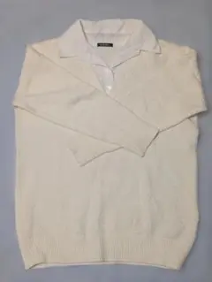 襟付きニット 長袖