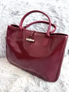 ロンシャン ロゾ トートバッグ 赤