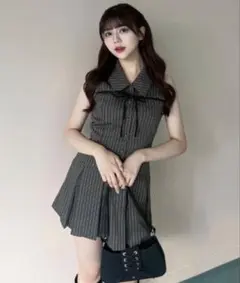 OLIVE des OLIVE ノースリーブシャツミニワンピース