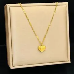 【新品】ぷっくりハートネックレスゴールド♡