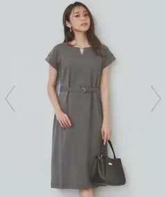 【再値下げ】半袖ワンピース ベルト付き