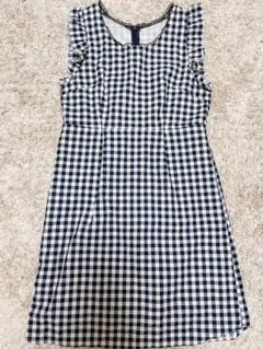 evelyn チェック ミニワンピース