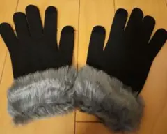 最終SALE❗【新品】やや小さめ。スマホOKファーニット手袋
