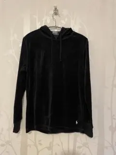 【未使用】ポロラルフローレン パーカー　ベロア　ラルフパーカー　ブラック　M