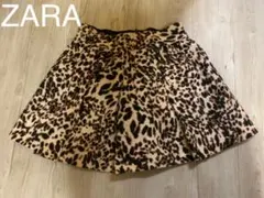 ZARA ヒョウ柄　スカート　Lサイズ