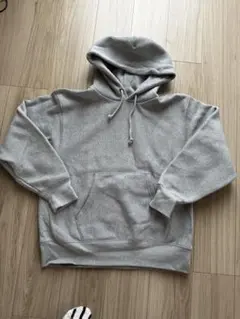 GUジャガードグレー フード付き パーカー Lサイズ