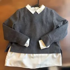 シャツブラウス　ショートトップス　セットアイテム　a.v.v