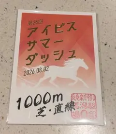 JRA 新潟競馬場 アイビスサマーダッシユ　御駿印御朱印のサムネイル