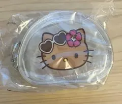 オリーブヤング　サンリオ　日焼けキティ　コラボ　クリアポーチ　FOODOLOGY