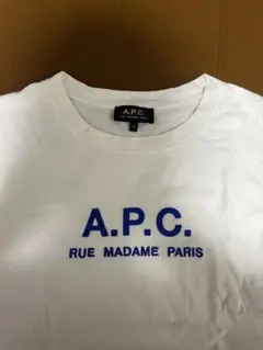 A.P.C ホワイト Tシャツ サイズS 半袖 刺繍 APC 白 カットソー