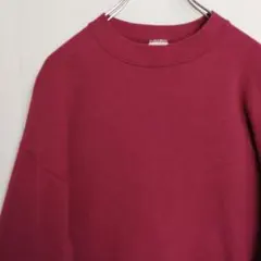 BVD スウェット トレーナー 無地スウェット ワインレッド USA製