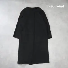 mizuiroind / ノーカラー ブラック コート アウター ジャケット Mのサムネイル