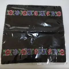 FEILER 花柄 タオルハンカチ 【新品】黒