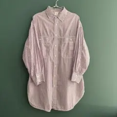 土日限定SALE！Spick&Span ストライプシャツ パープル 長袖のサムネイル