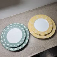 渦巻き模様の陶器皿 青と白の渦巻き模様の中皿 2枚セット/美濃焼 - メルカリ