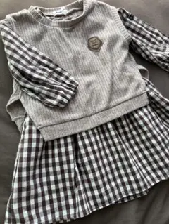 Noeil aime BeBe チェックワンピース ベストセット　90cm
