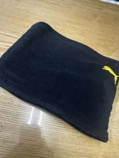 最安値美品送料無料おすすめ暖かいPUMAプーマネックウォーマー 黒/黄