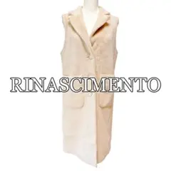 美品　RINASCIMENTO ロングベスト　ロングジレ　フェイクファー　高級感
