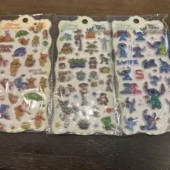 ディズニーキャラクターシール3パックセット