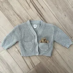 GAPベビー　グレー　カーディガン