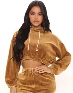 Fashion Novaクロップドパーカー新品 セール Y2K