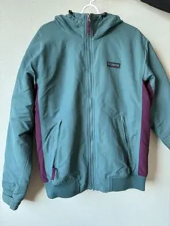 Columbia フード付きジャケット グリーン/パープル