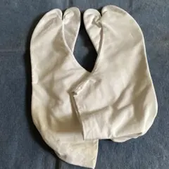 ホワイト足袋型靴下 滑り止め付き