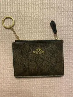 【最終値下げ】COACH レザー パスケース　ダークブラウン ブラック