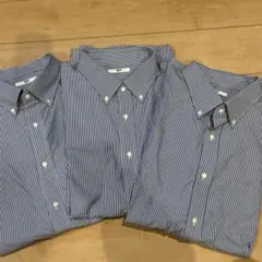 美品　UNIQLO ストライプシャツ 3XL✖️3枚