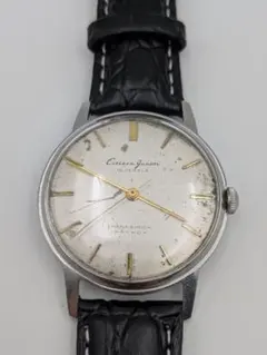 Citizen Japan 手巻き時計 シルバー文字盤OH済み