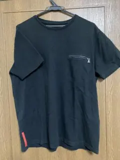 PRADA 胸ポケット付き Tシャツ ブラック　ポロシャツ素材のサムネイル