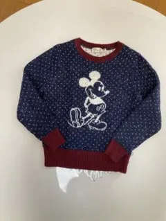 お値下げ　ユニクロキッズミッキーマウス ニットセーター 150cm