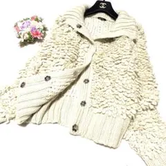 ★新品級★現行　マックスマーラ　❤︎テディベアカーディガン　❤︎ループ&リブ 　L