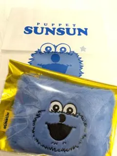 新品　パペットスンスンフェイスポーチ　チョコレート　バレンタイン　スンスン