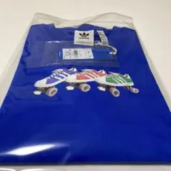 2月限定【新品未使用】アディダス オリジナルス 半袖メンズ Tシャツ 青ブルー