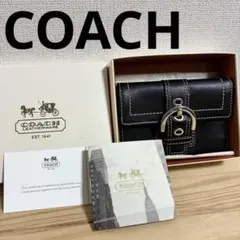 美品 箱付き COACH SOHO LEATHER trifold WALLETのサムネイル