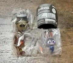 ディズニー ズートピア めじるし アクセサリー ニック ジュディ ガチャ