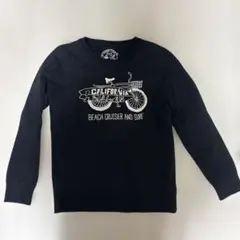 Cali Surf ブラックトレーナー 自転車デザイン