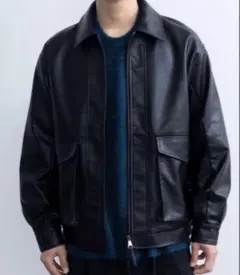 【CLEL】ディープテクスチャーブルゾン　ブラックS CLEL（クレイル）の「【CLEL】Deep Texture Blouson / ディープ