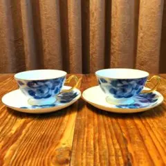 大倉陶芸　カップ&ソーサ2客 大倉陶園 カップ&ソーサー2客 【公式通販】
