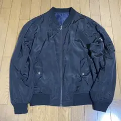 ロフトスキー　MA-1 ブラックジャケット　リバーシブル　ネイビー　アウター