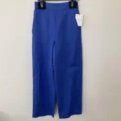 [新品]MACPHEE コットンリネンストレートパンツ ブルー 34サイズのサムネイル