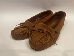 MINNETONKA ミネトンカ　モカシン　本革　スエード　靴　24.5㎝のサムネイル