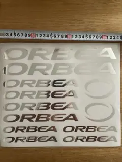 新品未使用　ORBEA オルベア　ステッカー（メタシルバー）　35cm✖️30cmのサムネイル