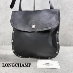 美品✨ロンシャン オールレザー ショルダーバッグ サコッシュ クロスボディ