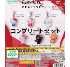 新品未開封 ハローキティ めじるしアクセサリー コンプ コンプリート 6点セット