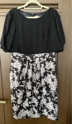 《Aimer Acret》ドレス　結婚式　パーティ　黒　ワンピース