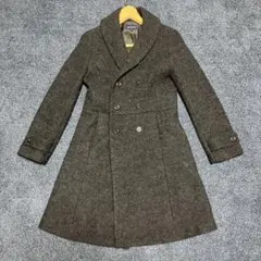 【希少美品級】pour la frime ダークグレー ロングコートのサムネイル