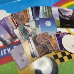 豆本　おすそ分け　E　コラージュ　素材　風景　紙モノ　海外　フレークシール　大量