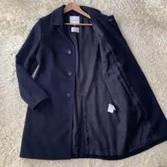 良品　アーバンリサーチ　ステンカラーコート　カシミヤ　L ネイビー　ビジネス